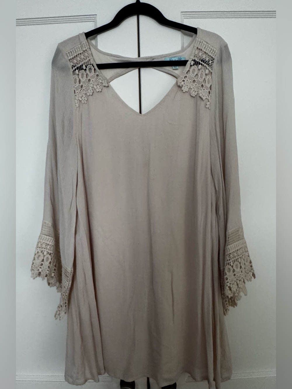 She and Sky Cream Dress